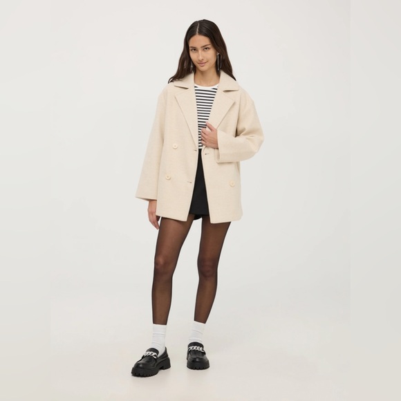 Vintage Herman Kay ivory wool coat - Picture 1 of 7